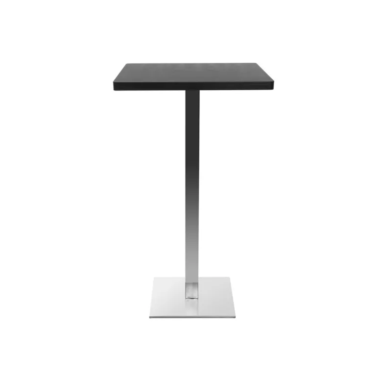 Table de bar carrée noire l60 cm jory