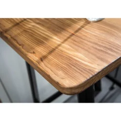 Table de bar noire l70 cm jones