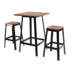 Table de bar noire l70 cm jones