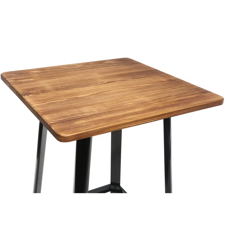 Table de bar noire l70 cm jones