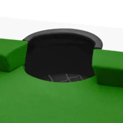 Table de billard convertible blanche tapis vert - eddie