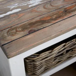 Table de chevet pin recyclé