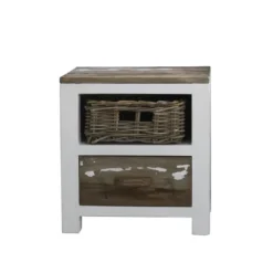 Table de chevet pin recyclé