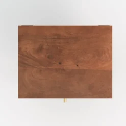 Table de chevet suspendue en bois de manguier - oréa