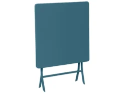 Table de jardin carrée greensboro 70 x 70 cm bleu canard - hespéride