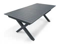 Table de jardin en aluminium - gris anthracite
