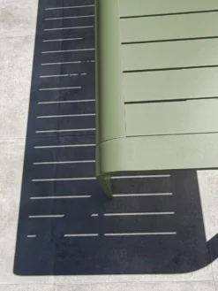 Table de jardin en aluminium - vert olive
