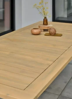 Table de jardin 8 places - marron
