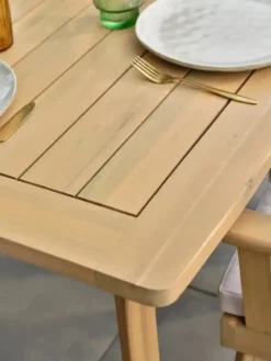 Table de jardin 8 places - marron
