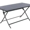 Table de jardin rectangulaire azua 6 places graphite - hespéride