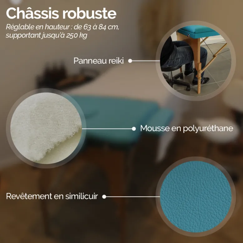 Table de massage - 2 zones