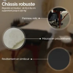 Table de massage - 3 zones