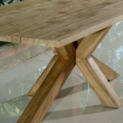 Table en teck recyclé 240 cm, conceptual