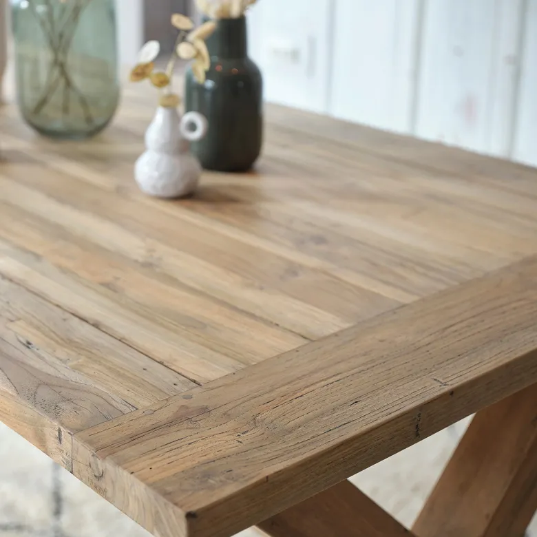 Table en teck recyclé 6 pers