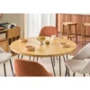 Table à manger ronde en bois manguier massif d116 cm vibes