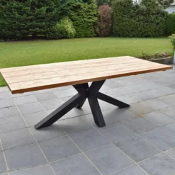 Table métal teck recyclé 240 conceptual