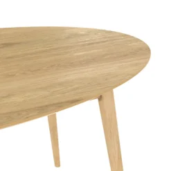 Table ovale 6 personnes en bois clair 150 cm - eddy