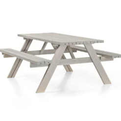 Table pique-nique bois pliante – gris