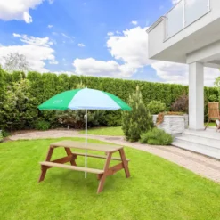 Table pique-nique nick avec parasol ver
