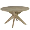 Table ronde teck recyclé d 135 cm sakai