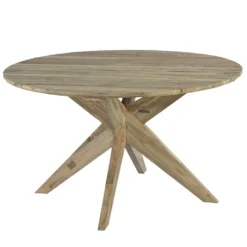 Table ronde teck recyclé d 135 cm sakai
