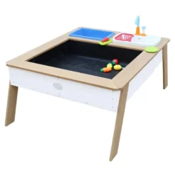 Table à sable et à eau en bois marron e