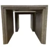 Tables gigognes pierre naturelle noir -