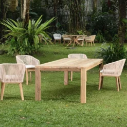 Table teck recyclé 240 x 100 cm callao