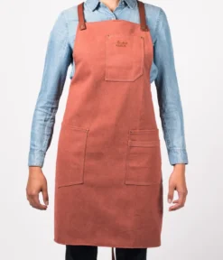 Tablier en toile n°325 terre de sienne