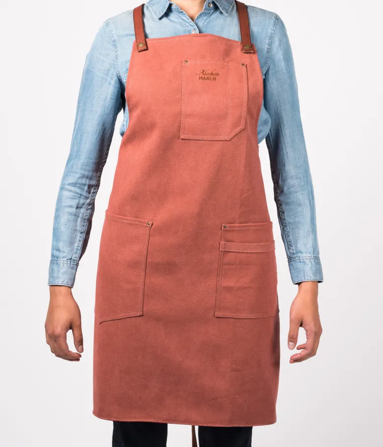 Tablier en toile n°325 terre de sienne