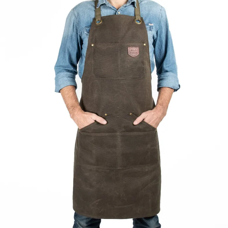Tablier vintage n°515 vert olive