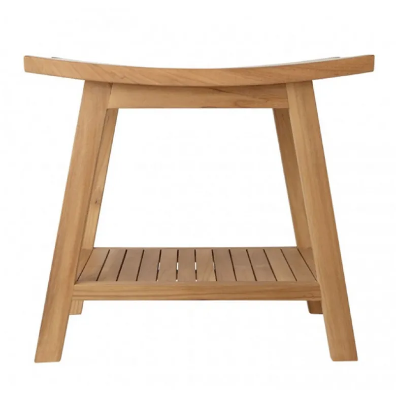 Tabouret en teck massif - kyoto