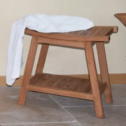Tabouret en teck massif - kyoto