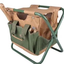 Tabouret range outils pliable