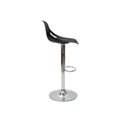 Tabourets de bar avec motif baroque noir (lot de 2) barocca
