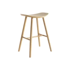 Tabourets de bar bois clair h65 cm (lot de 2) demory
