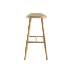 Tabourets de bar bois clair h65 cm (lot de 2) demory