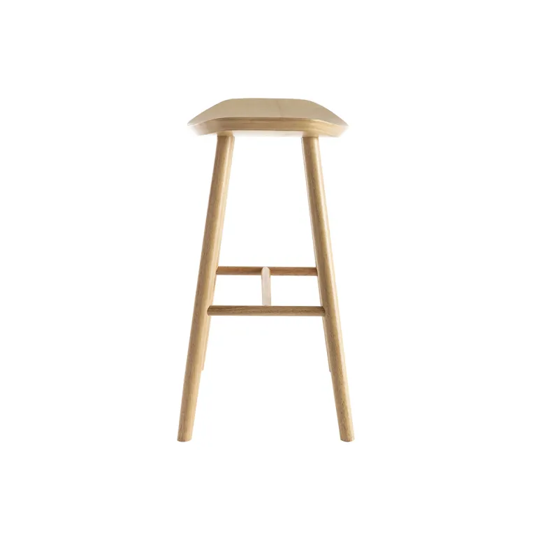 Tabourets de bar bois clair h65 cm (lot de 2) demory