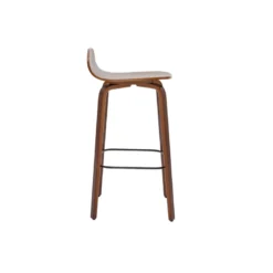 Tabourets de bar noyer h68 cm (lot de 2) obra