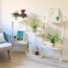 Étagère modulaire pour plantes blanche à 6 plateaux