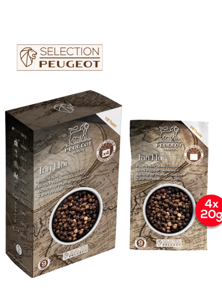 Tan hoi poivre noir du vietnam, 80g -