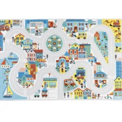 Tapis de jeu avec circuit ville
