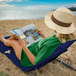 Tapis de plage - bleu marine