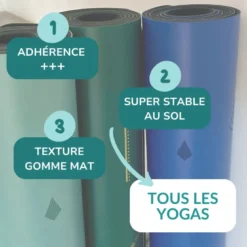 Tapis de yoga antidérapant star mantra malabar or