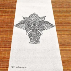 Tapis de yoga chanvre eléphant