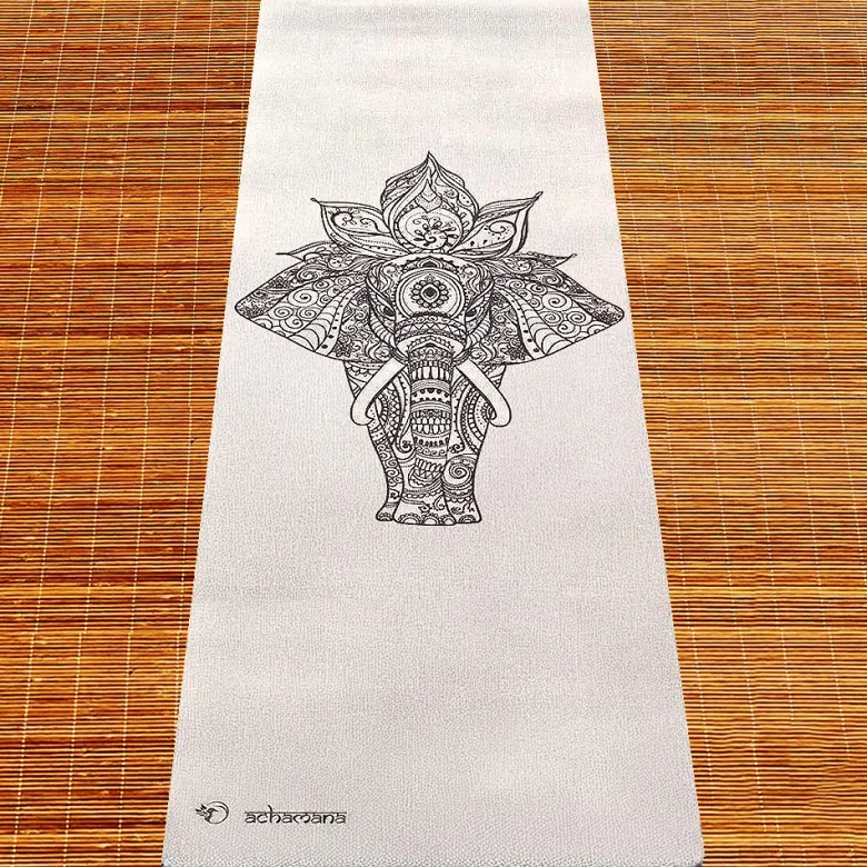 Tapis de yoga chanvre eléphant