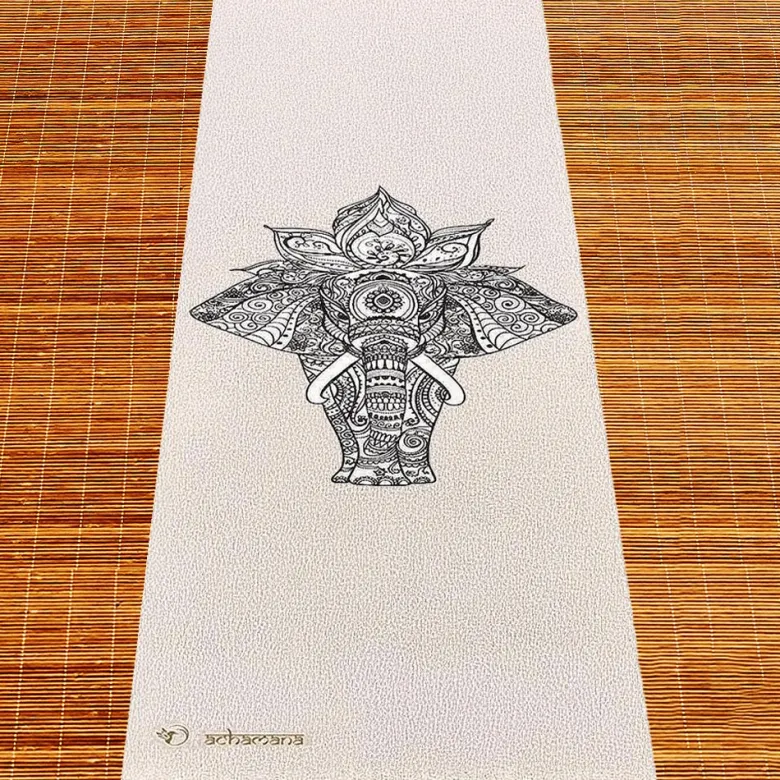 Tapis de yoga chanvre eléphant