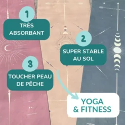 Tapis de yoga et fitness performance surya ocre