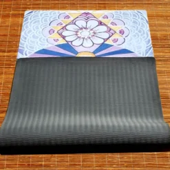 Tapis de yoga épais 6mm 7 chakras art