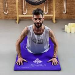 Tapis de yoga épais 6mm namasté indigo